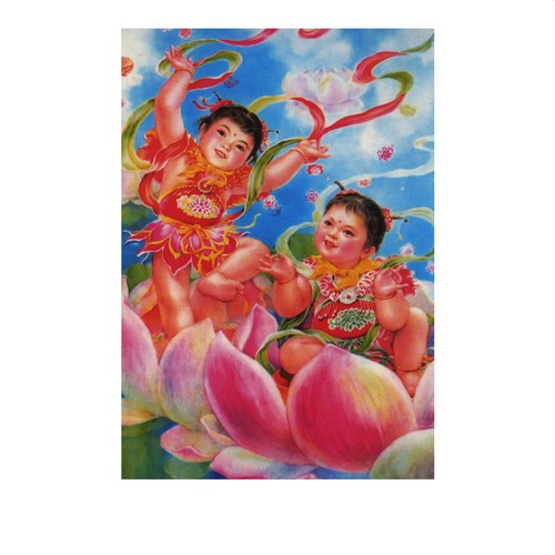 Postkarte lotus girls vintage - girls,