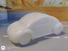 VW Recycling Stifthalter - VW New Beetle - weiß - Schreibtisch Deko Figur Auto