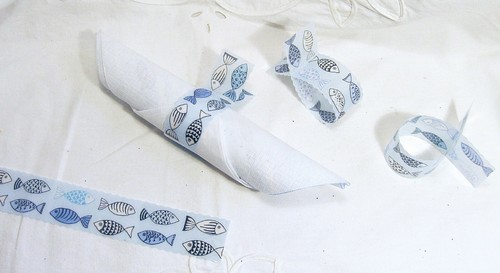 Serviettenringe motiv fisch - 10,