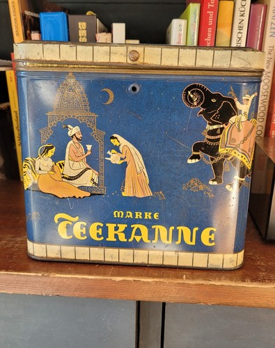 Alte teebox blechbox - teebox, teekanne