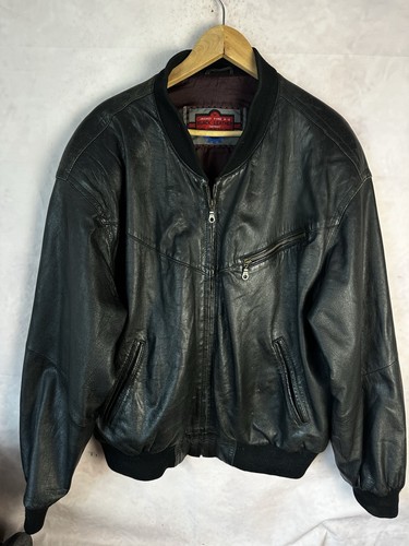 Vintage bomber lederjacke - vintage,