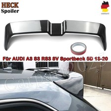 Für Audi A3 8V S3 RS3 14+ Heckspoiler Dachspoiler Abrisskante Lippe Carbon Look