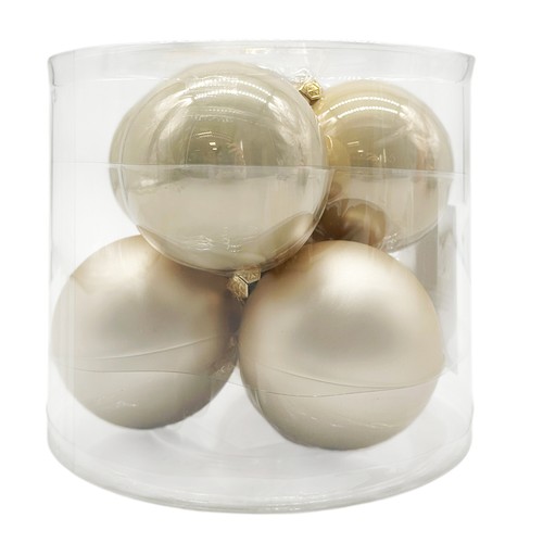 Glas christbaumkugeln 6er - glas,