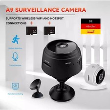 🛡️ A9 WiFi Mini Kamera HD 1080p Überwachungskamera Klemmhalterung 🛡️