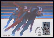 USA MK 1988 OLYMPICS CARTE MAXIMUM CARD MAXIMUMKARTE MC CM m5810