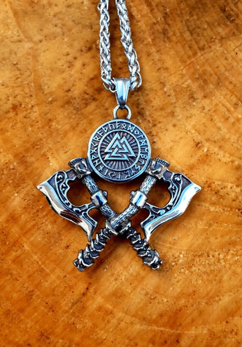 Anhänger kette axt - kette, valknut
