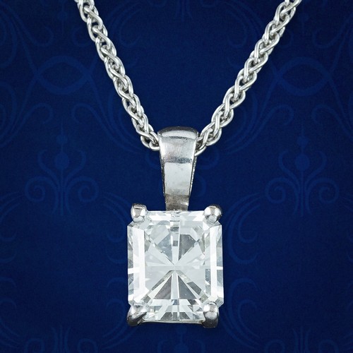 Diamant anhänger collier 18kt - diamant,
