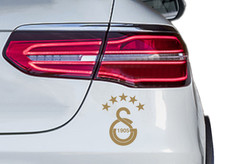 Galatasaray  Cimbom Logo 5 Sterne Aufkleber Sticker Türkei Auto - 11 x 9cm