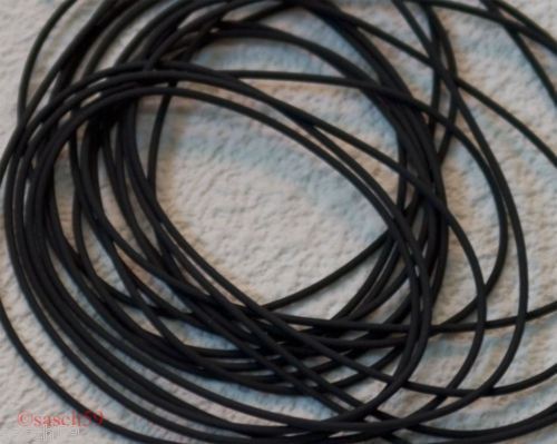 Kautschukband 2mm schwarz rund
