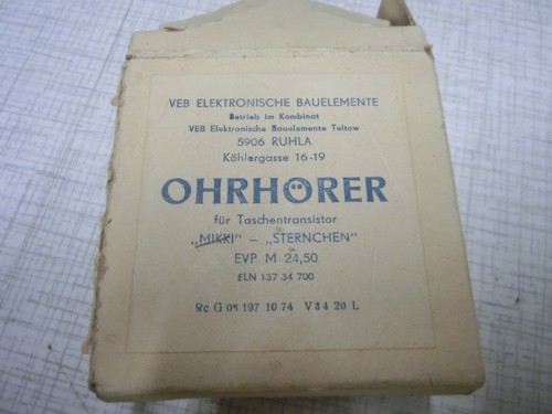 Ohrhörer für transistorradio - ohrhörer,