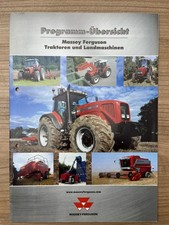 Massey Ferguson Traktoren und Landmaschinen Gesamtprogramm Prospekt Brochure