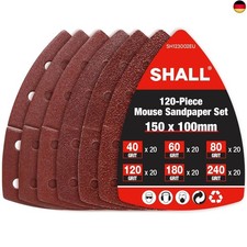 SHALL 120 Stück Schleifpapier