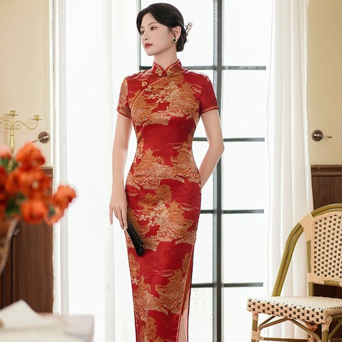 Chinesisches damenkleid rot - chinesisches,