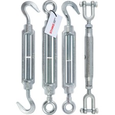 SPANNSCHLOSS verzinkt Seilspanner Spannschraube verzinkt Drahtseil Haken Öse