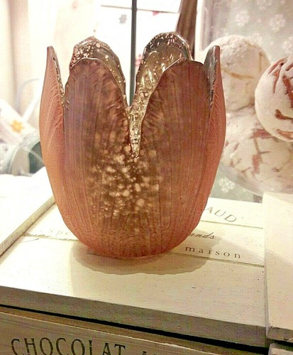 Teelichthalter blüte - teelichthalter,