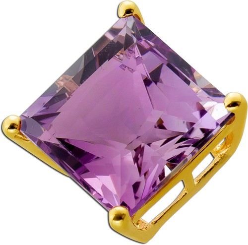 Amethyst anhänger gold - anhänger, 585