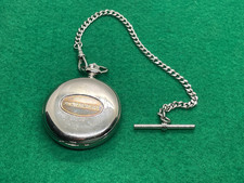 DALVEY SILBERFARBENE HERREN TASCHENUHR VINTAGE SAMMLERSTÜCK FULL HUNTER QUARZ