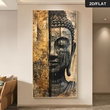 Leinwanddruck  XXL Buddha Gold