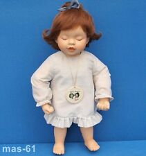 ZAPF PUPPE NINA ICH BIN MÜDE GOEBEL NINA + MARCO PORZELLAN DOLL 40 CM