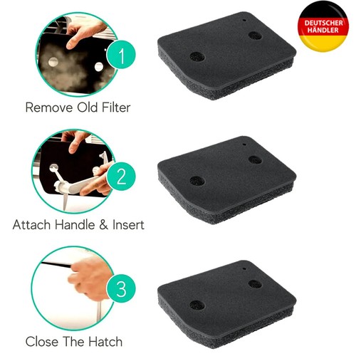 Schwammfilter sockelfilter - 3x,