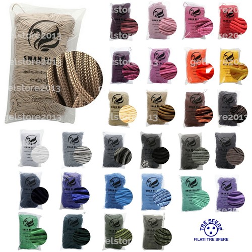 Kordel thai swan black garn - kordel,