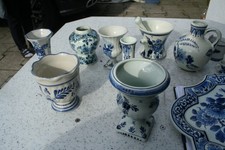 Konvolut Delfter Porzellan, Blau Weiss, Holland, Original Delft