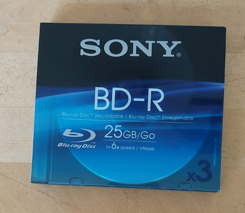 Sony blu ray 25gb - sony, 25gb/go