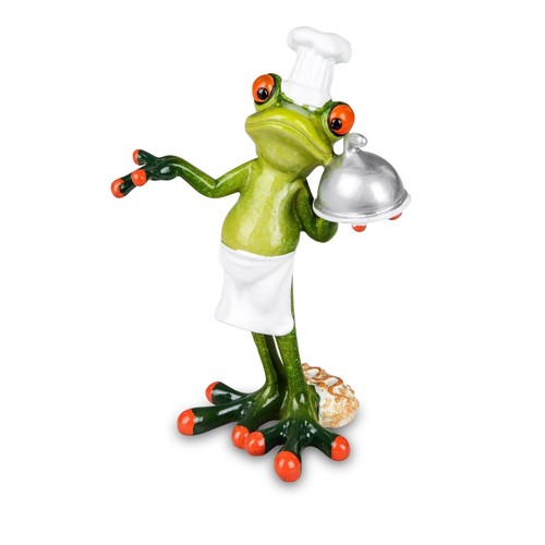 Dekofigur frosch als koch - frosch,