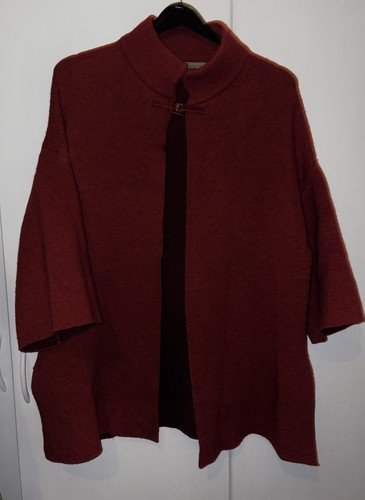 Poncho cape dunkelrot weinrot - poncho/cape, dunkelrot/weinrot