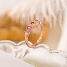 N02 Ring Turmalin mehrfarbig