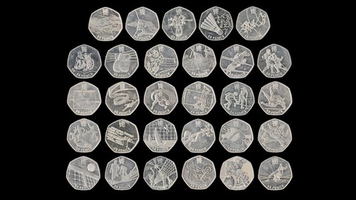 Olympia 50p münzen fifty - münzen,