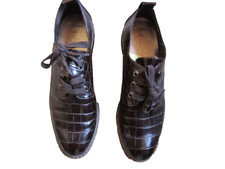 Mardo Tozzi Schnürschuhe Kroko-Optik dunkels braun kleiner Absatz Feel me 40