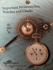 Sothebyˋs Auktionskatalog 1996 Genf,Uhren