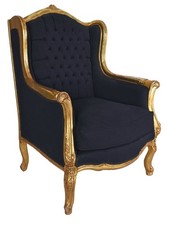 OHRENSESSEL Barocksessel Stuhl Antik Armlehnsessel Barock Sessel