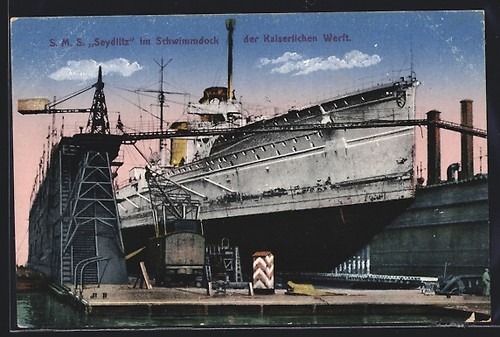 Kriegsschiff m s - m.,