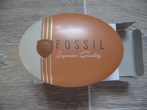 Fossil blechdose oval - oval, klein