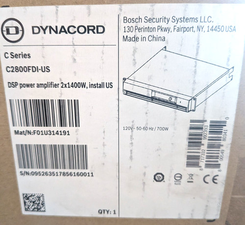 New dynacord c2800fdi dsp - new,