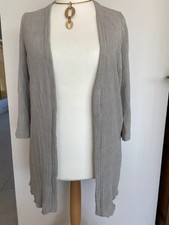MARINA RINALDI Weste Cardigan Viskose mit Seide Gr. 44/46