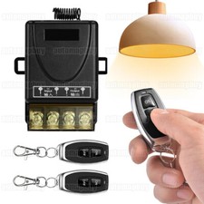 Funk Fernbedienung Lichtschalter DC 12V-48V Relais Empfänger und 2 Sender