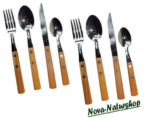 Holz besteck mit - ,