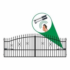 Hoftor Elektrisch Einfahrtstor Gartentor Metalltor Doppelflügeltor Tor