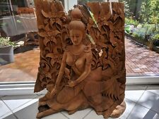 Thai Lady Teakholz Wurzelstück Massiv Import Handgefertigt