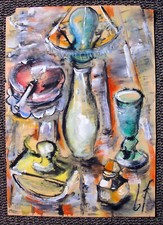 AQUARELL / TUSCHE Gemälde