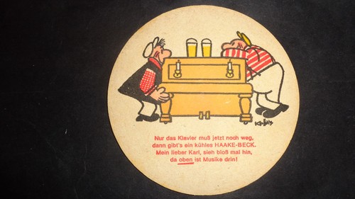 Bierdeckel brauerei haake beck - bierdeckel,