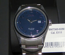 Citizen BM7360-82M Herren Armbanduhr Titanium Titan Eco Drive Solar Datum