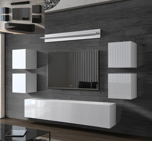 Moderne wohnwand schrankwand - wohnwand,