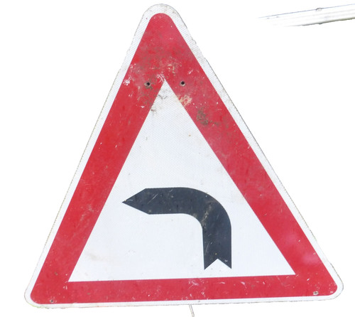 Altes verkehrsschild dreieck - altes,