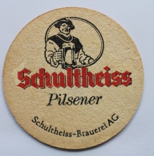 Bierdeckel schultheiss bier - bierdeckel,