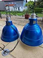 Alte Lampe Vintage Werkstatt Industrie Alu Leuchte Hallen Decke Hängelampe groß