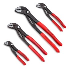 KNIPEX Cobra-Wasserpumpenzangen-Satz - 4-tlg. Zangen-Set - 87 01 150/180/250/300